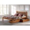 Alaterre Furniture Poppy Full Wood Platform Bed with Storage Drawers, Cinnamon AJPP20CIS - alternate 2